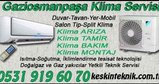 Gaziosmanpaşa Klima Servisi